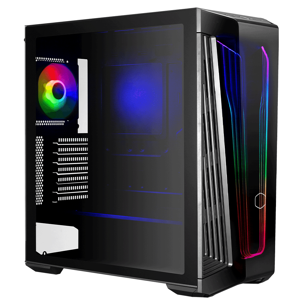 Gabinete Cooler Master Masterbox 540 Con Ventana Argb, Mid-tower, Mini Itx/micro Atx/atx/e-atx, Usb 3.2, Sin Fuente, Negro