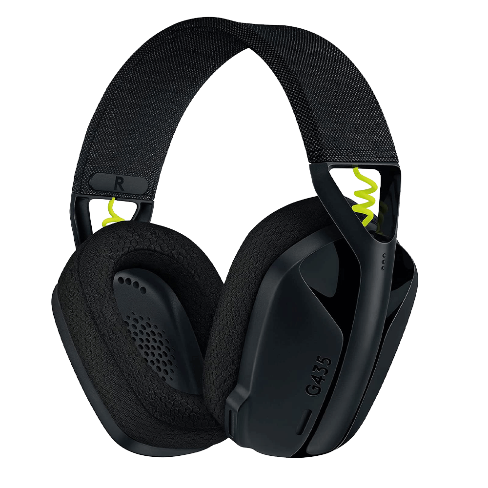 Audifonos Gaming Logitech G435 Lightspeed Inalambrico Recargable 18hrs De Uso Negro