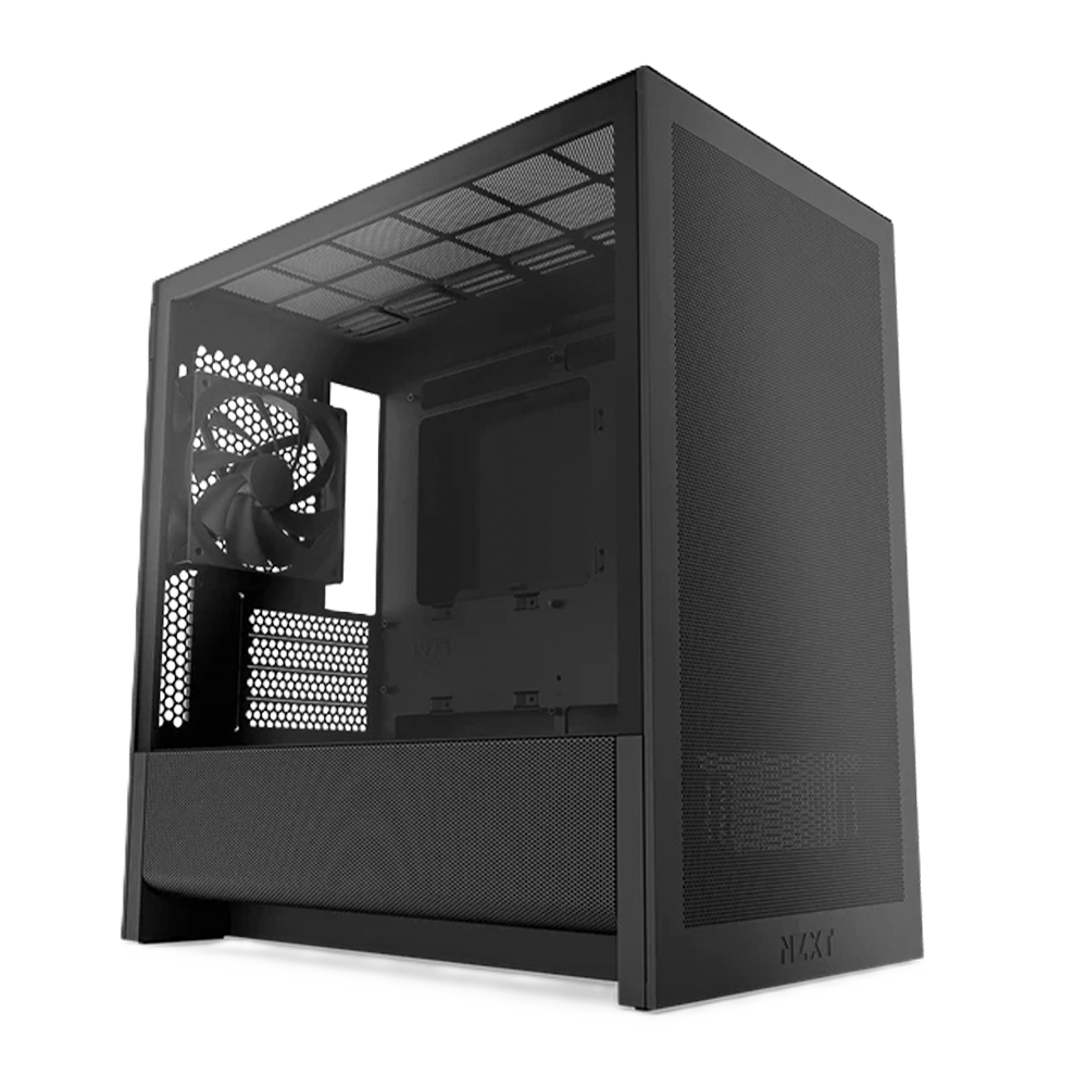 Gabinete Nzxt H3 Flow /negro / Vidrio Templado / Mini Torre/ Micro-atx /gamer