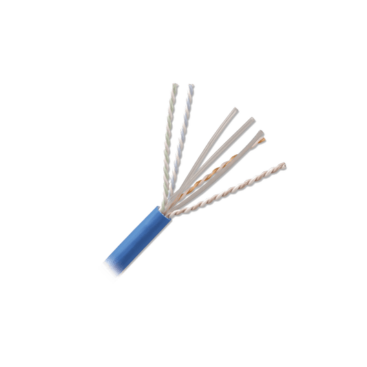 Bobina de Cable U/UTP de 4 pares, Z-MAX, Cat6A, Soporte de Aplicaciones 10GBase-T, CMR (Riser), Color Azul, 305m