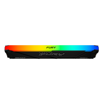 Memoria Ram Kingston Dimm Ddr4 16gb 3600mt/s Fury Beast Black Xmp Rgb Cl18 288pin 1.35v C/disipador De Calor P/pc/gamer/alto Rendimiento Kf436c18bb2a/16