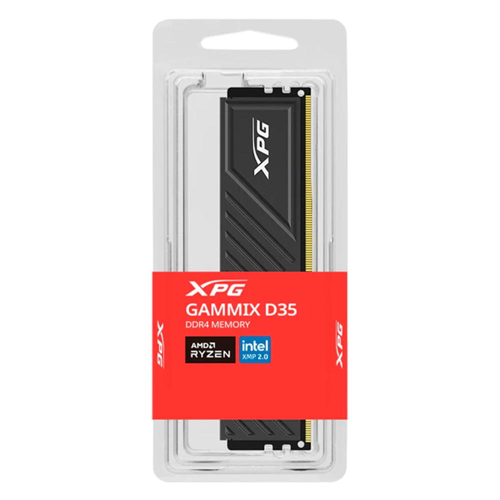 Memoria Xpg Spectrix D45g Udimm Ddr4 8gb Pc4-25600 3200mhz Cl19 288pin 1.35v Con Disipador Pc/gamer Color Negro (ax4u32008g16a-sbkd35)