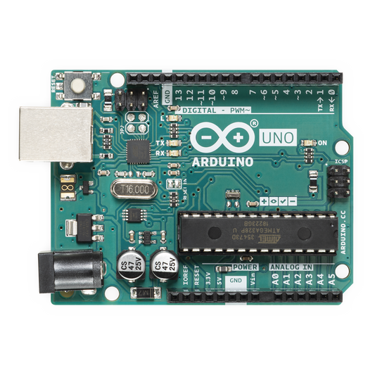 Arduino UNO REV3 / Una gran herramienta para iniciar en el mundo de la electrónica y la programación,  Chip reemplazable,  Adaptador para batería 9v