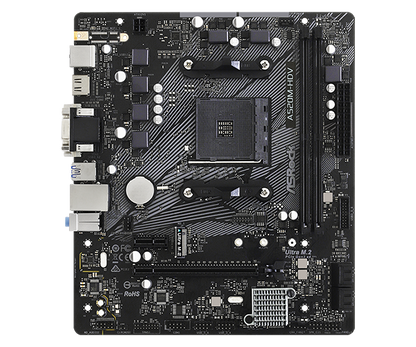 Mb Asrock A520m Amd Am4 / Ddr4 4733 / 1 X Pcie 3.0 X16 / D-sub / Dvi-d / Hdmi / 6 X Usb 3.2 / Gama Baja