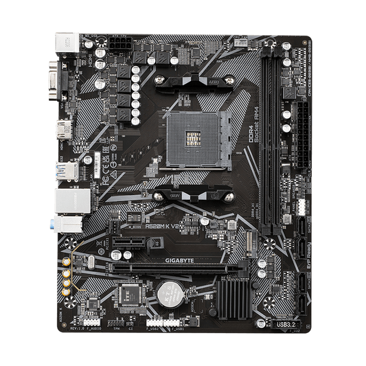 Mb Gigabyte A520 Amd S-am4 3a Gen/2xddr4 3200/hdmi/dvi/vga/4xusb 3.2/m.2/micro Atx/gama Basica