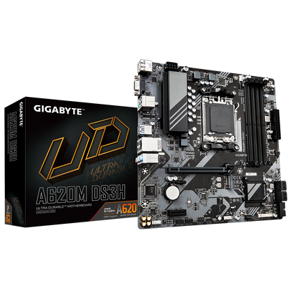 Tarjeta Madre Gigabyte A620m Ds3h / Amd Socket Am5 / Ddr5 / Dp / Hdmi / Micro Atx / Gama Basica