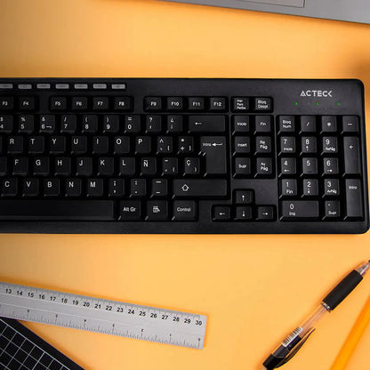 Teclado Acteck Inspire Ti215 / Inalambrico / Receptor Usb / Multimedia / 114 Teclas / EspaÑol /ac-913973