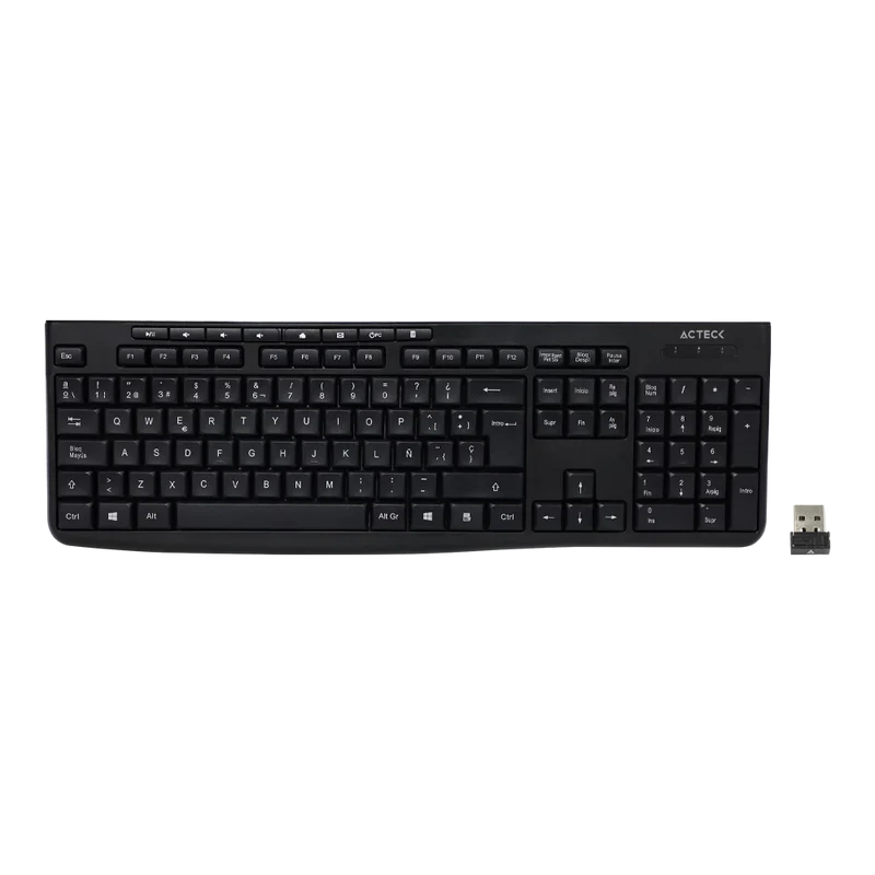 Teclado Acteck Inspire Ti215 / Inalambrico / Receptor Usb / Multimedia / 114 Teclas / EspaÑol /ac-913973