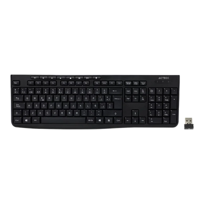 Teclado Acteck Inspire Ti215 / Inalambrico / Receptor Usb / Multimedia / 114 Teclas / EspaÑol /ac-913973