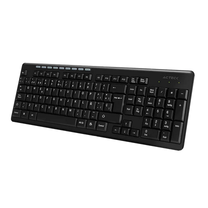 Teclado Acteck Inspire Ti215 / Inalambrico / Receptor Usb / Multimedia / 114 Teclas / EspaÑol /ac-913973
