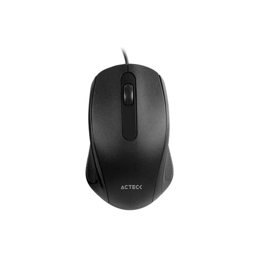 Mouse Acteck Optimize Ma210 / Alambrico / Usb / Optico / 1200 Dpi / 2 Botones Scroll / Win - Linux / Negro / Ac-928830