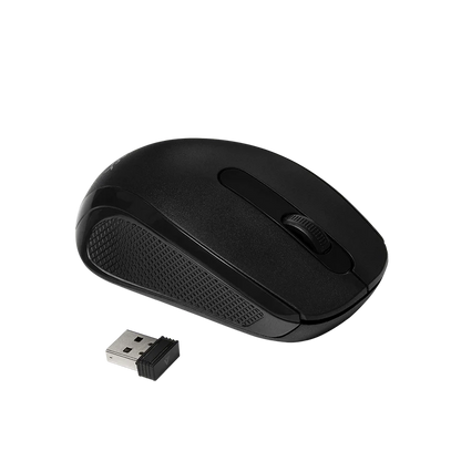 Mouse Acteck Optimize Mi240 / Inalambrico / Receptor Usb / Optico / 1600 Dpi Ajustable / Negro / Ac-928885