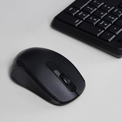 Mouse Acteck Optimize Mi240 / Inalambrico / Receptor Usb / Optico / 1600 Dpi Ajustable / Negro / Ac-928885