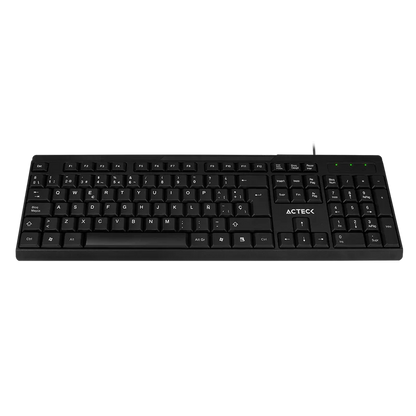Teclado Acteck Inspire Ta210 / Alambrico Usb / EspaÑol / 105 Teclas / Windows / Membrana / Negro / Ac-928946