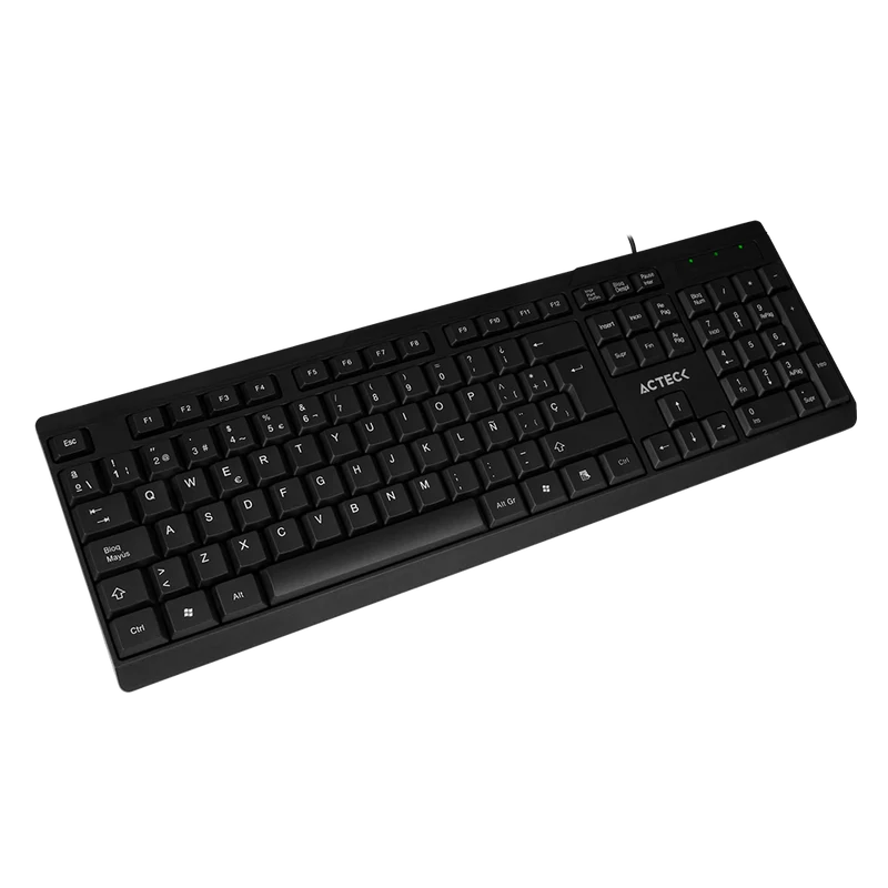 Teclado Acteck Inspire Ta210 / Alambrico Usb / EspaÑol / 105 Teclas / Windows / Membrana / Negro / Ac-928946