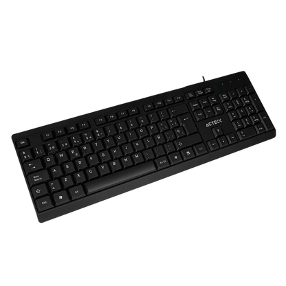 Teclado Acteck Inspire Ta210 / Alambrico Usb / EspaÑol / 105 Teclas / Windows / Membrana / Negro / Ac-928946