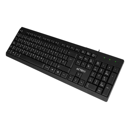 Teclado Acteck Inspire Ta210 / Alambrico Usb / EspaÑol / 105 Teclas / Windows / Membrana / Negro / Ac-928946