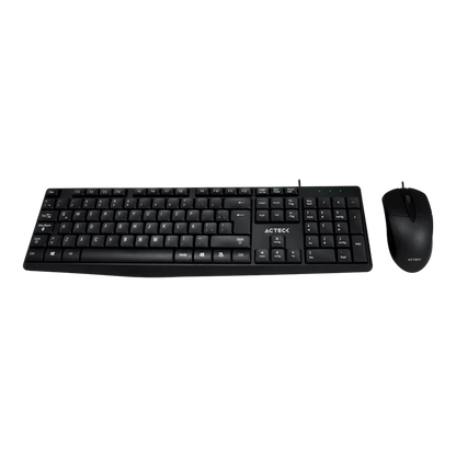 Kit Acteck Creator Mk210 / Teclado Y Mouse / Alambrico Usb / 105 Teclas / EspaÑol / Windows / Optico / 2 Botones + Scroll / 1000 Dpi / Negro / Ac-928984