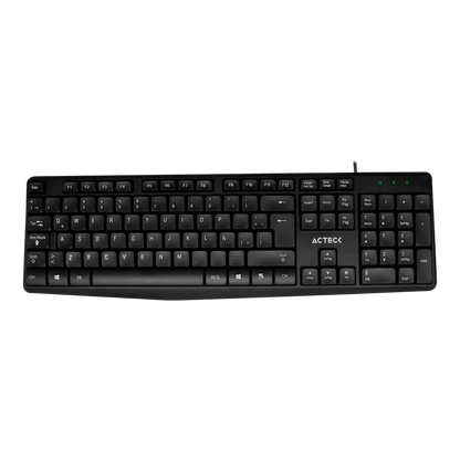 Kit Acteck Creator Mk210 / Teclado Y Mouse / Alambrico Usb / 105 Teclas / EspaÑol / Windows / Optico / 2 Botones + Scroll / 1000 Dpi / Negro / Ac-928984