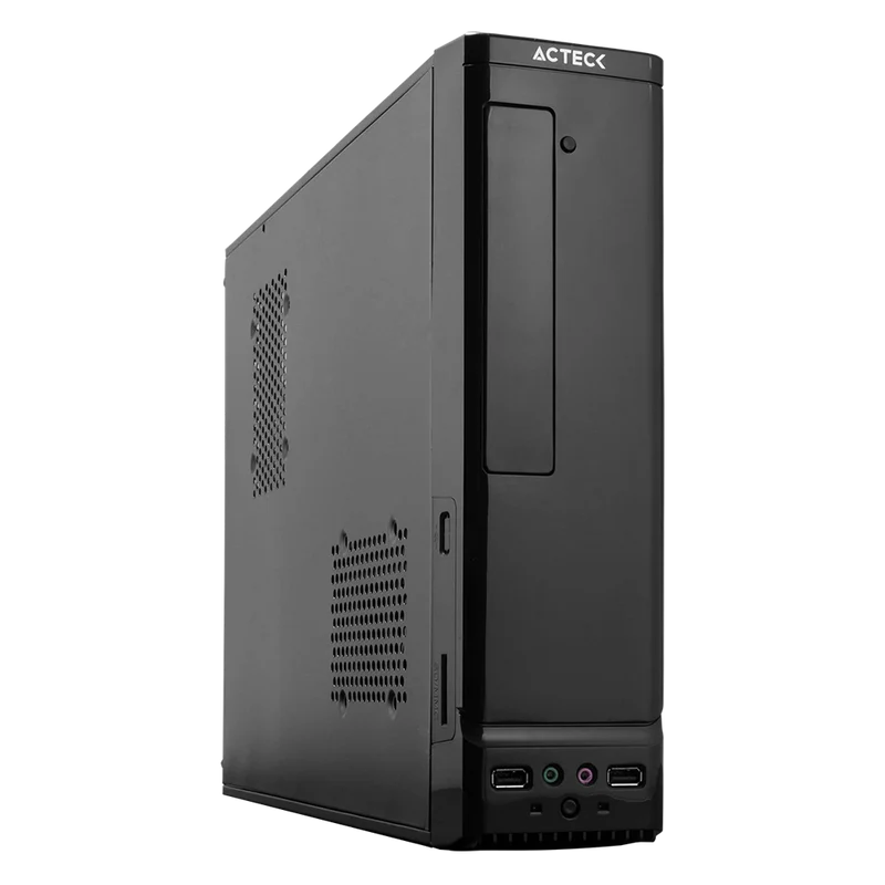 Gabinete Acteck Atom / Micro Torre Slim / Micro Atx, Mini Itx / Fuente Sfx 450w / Metal / Negro / Ac-929042