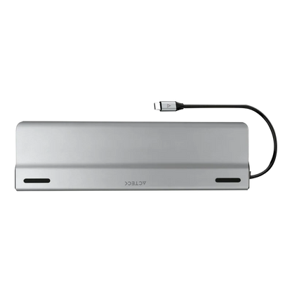 Docking Station Hub Acteck Port X Dh690 / Usb C / 14 Puertos / 5x Usb A - 2x Usb C - Hdmi - Vga - Rj45 - 3.5 Mm - Sd - Micro Sd / Negro / Ac-932950