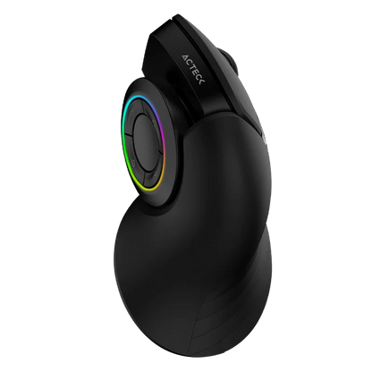 Mouse Acteck Optimize Mi690 / Vertical / Inalambrico / Receptor Usb / Recargable / Optico / 2400 Dpi Ajustable / Negro / Ac-933049