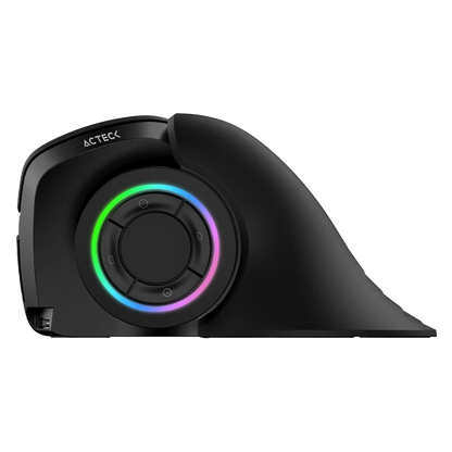 Mouse Acteck Optimize Mi690 / Vertical / Inalambrico / Receptor Usb / Recargable / Optico / 2400 Dpi Ajustable / Negro / Ac-933049