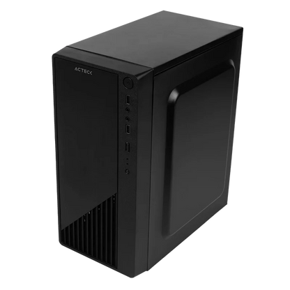 Gabinete Acteck Kioto Gc220 / Micro Atx Slim / Micro Atx, Mini Itx / Fuente 500w / Panel Acrilico, Metal / Negro / Ac-933063