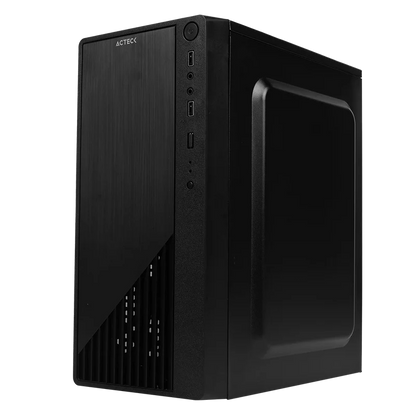 Gabinete Acteck Kioto Gc220 / Micro Atx Slim / Micro Atx, Mini Itx / Fuente 500w / Panel Acrilico, Metal / Negro / Ac-933063