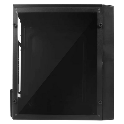 Gabinete Acteck Kioto Gc220 / Micro Atx Slim / Micro Atx, Mini Itx / Fuente 500w / Panel Acrilico, Metal / Negro / Ac-933063