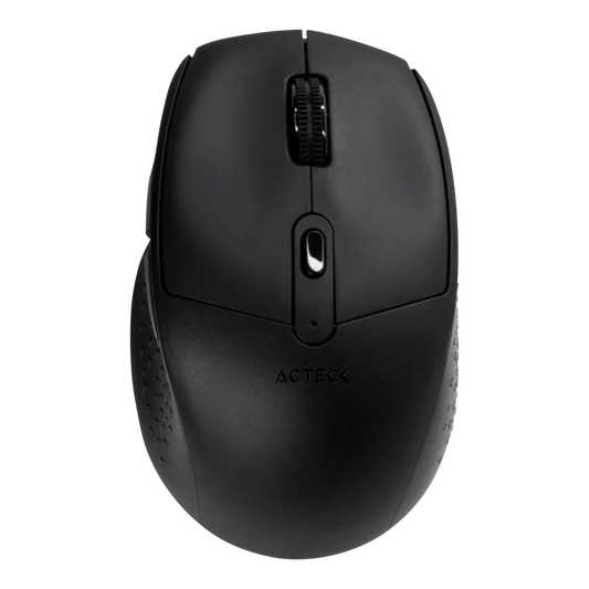Mouse Acteck Optimize Ergo Mi680 / Inalambrico / Dual / Receptor Usb - Bluetooth / Laser / 1600 Dpi / Negro / Ac-934077