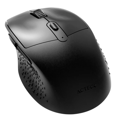 Mouse Acteck Optimize Ergo Mi680 / Inalambrico / Dual / Receptor Usb - Bluetooth / Laser / 1600 Dpi / Negro / Ac-934077