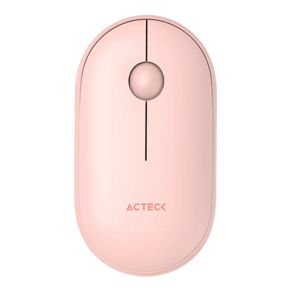 Mouse Acteck Optimize Edge Mi460 / Inalambrico / Receptor Usb / Laser / Click Silencioso / 1500 Dpi / Rosa / Ac-934107