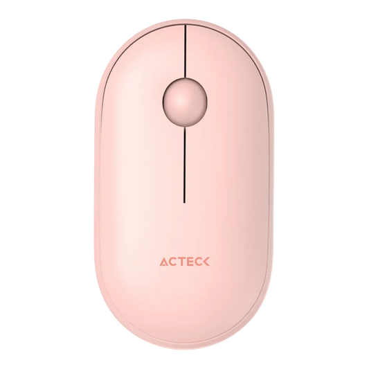 Mouse Acteck Optimize Edge Mi460 / Inalambrico / Receptor Usb / Laser / Click Silencioso / 1500 Dpi / Rosa / Ac-934107