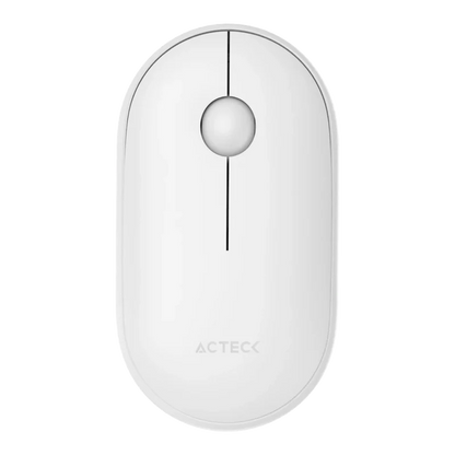 Mouse Acteck Optimize Edge Mi460 / Inalambrico / Receptor Usb / Laser / Click Silencioso / 1500 Dpi / Blanco / Ac-934114