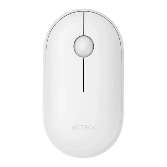 Mouse Acteck Optimize Edge Mi460 / Inalambrico / Receptor Usb / Laser / Click Silencioso / 1500 Dpi / Blanco / Ac-934114