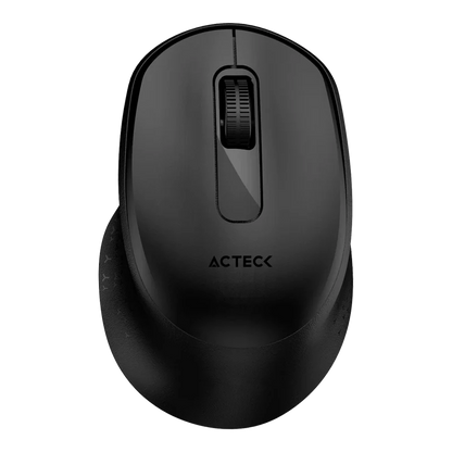 Mouse Acteck Optimize Ergo Mi470 / Inalambrico / Receptor Usb / Optico / 1600 Dpi Ajustable / 2 Botones Scroll / Ergonomico / Click Silencioso / Win Mac / Negro / Ac-934145