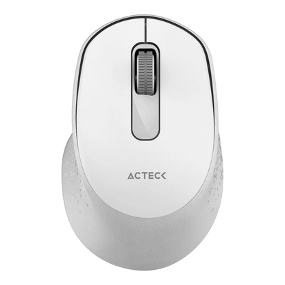 Mouse Acteck Optimize Ergo Mi470 / Inalambrico / Receptor Usb / Optico / 1600 Dpi Ajustable / 2 Botones Scroll / Ergonomico / Click Silencioso / Win Mac / Blanco / Ac-934152