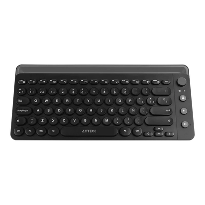 Teclado Acteck Uny Comp Ti685 / Inalambrico / Dual / Multidispositivo / Tkl / EspaÑol / Teclas Multimedia / Ranura Para Dispositivos / 88 Teclas / Negro / Ac-934183