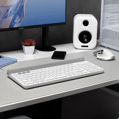 Teclado Acteck Inspire Comp Ti695 / Inalambrico / Dual / Multidispositivo / EspaÑol / 97 Teclas / Blanco  / Ac-934213
