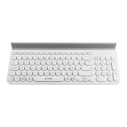 Teclado Acteck Inspire Comp Ti695 / Inalambrico / Dual / Multidispositivo / EspaÑol / 97 Teclas / Blanco  / Ac-934213