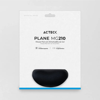 Mousepad Acteck Mg210 / Mouse Pad ReposamuÑecas De Gel / Base Antideslizante / Ergonomico / 24x21x2.5 Cm / Negro / Ac-934329