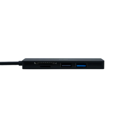 Hub Acteck Gate 5 Dh640 / Usb C / 4 Puertos / Usb A - Hdmi - Lector De Memorias / 10 Cm / Negro / Ac-934633