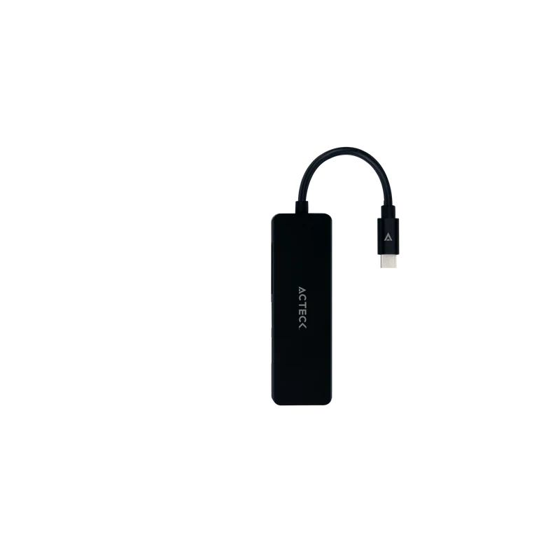 Hub Acteck Gate 5 Dh640 / Usb C / 4 Puertos / Usb A - Hdmi - Lector De Memorias / 10 Cm / Negro / Ac-934633