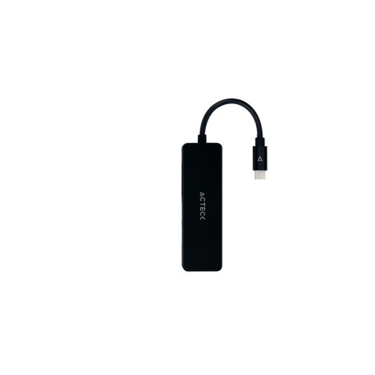 Hub Acteck Gate 5 Dh640 / Usb C / 4 Puertos / Usb A - Hdmi - Lector De Memorias / 10 Cm / Negro / Ac-934633