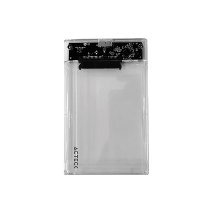 Carcasa Case Enclosure Para Disco Duro Acteck Armor Clear Hc440 / Ssd 2.5 / Conexion Usb C / Sata / Transparente / Ac-934695