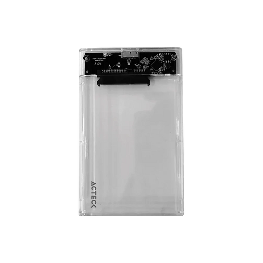 Carcasa Case Enclosure Para Disco Duro Acteck Armor Clear Hc440 / Ssd 2.5 / Conexion Usb C / Sata / Transparente / Ac-934695