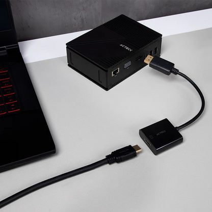 Adaptador Acteck Shift Plus Ah435 / Displayport A Hdmi / 4k / 20 Cm / Negro / Ac-934763