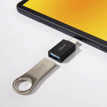 Adaptador Acteck Shift Plus Au210 / Usb A - Usb C / Garantia 1 AÑo / Negro / Ac-934817