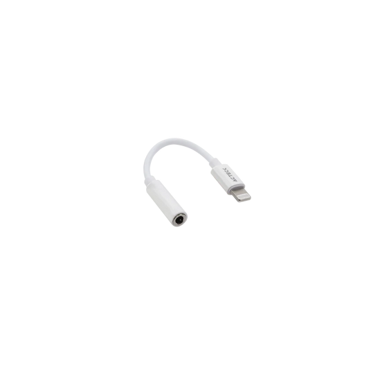Adaptador Acteck Shift Plus  Al405 / Lightning A Aux 3.5 Mm / 11 Cm / Blanco / Ac-934848
